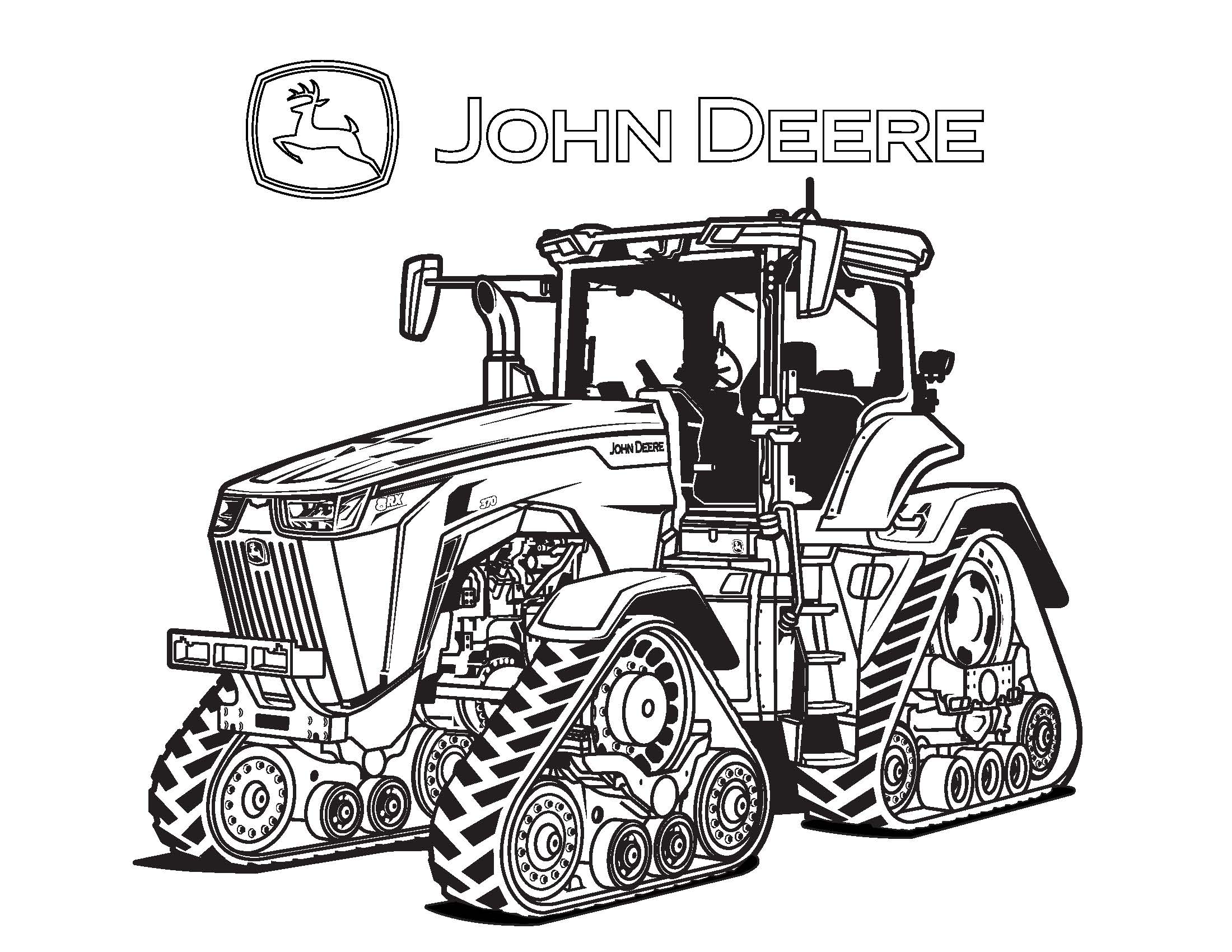 Tracteur John Deere Dessin Facile Dessin Animé De Tracteur John Deere
